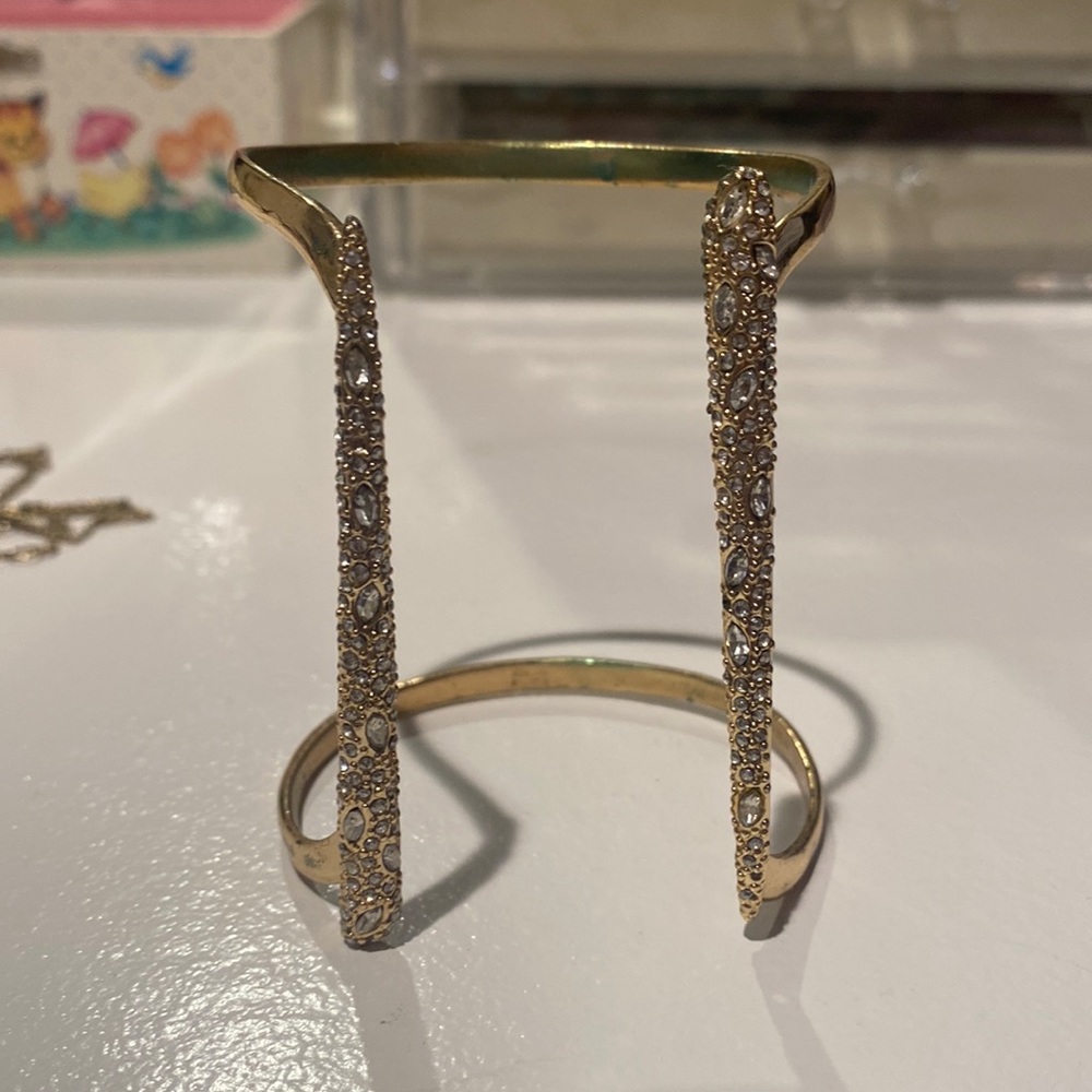 Alexis Bittar Swarovski crystal cuff bracelet
